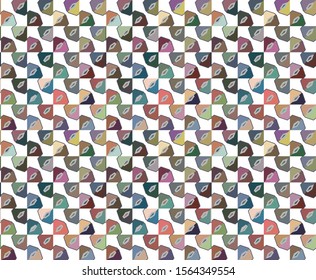 Seamless vector pattern. Background texture in geometric ornamental style.