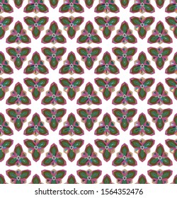 Seamless vector pattern. Background texture in geometric ornamental style.