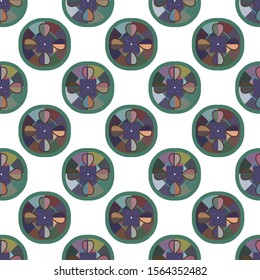 Seamless vector pattern. Background texture in geometric ornamental style.