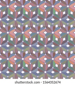 Seamless vector pattern. Background texture in geometric ornamental style.
