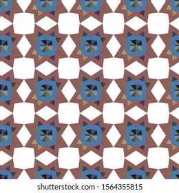 Seamless vector pattern. Background texture in geometric ornamental style.