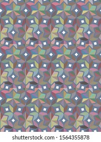 Seamless vector pattern. Background texture in geometric ornamental style.