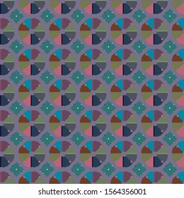 Seamless vector pattern. Background texture in geometric ornamental style.