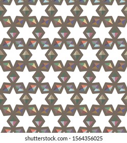 Seamless vector pattern. Background texture in geometric ornamental style.
