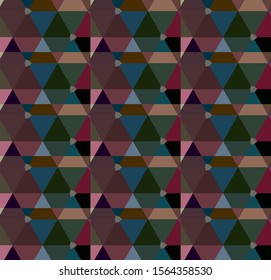 Seamless vector pattern. Background texture in geometric ornamental style.