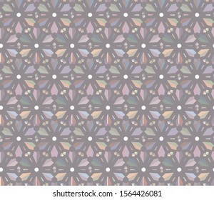 Seamless vector pattern. Background texture in geometric ornamental style.