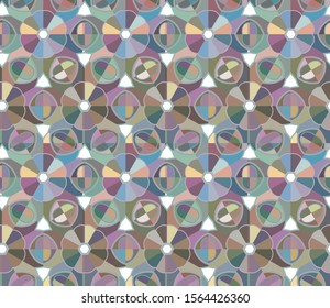 Seamless vector pattern. Background texture in geometric ornamental style.