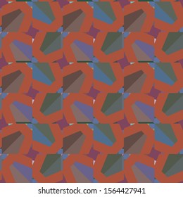 Seamless vector pattern. Background texture in geometric ornamental style.