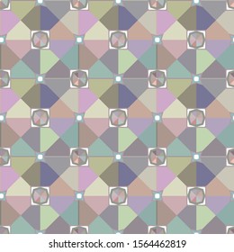 Seamless vector pattern. Background texture in geometric ornamental style.