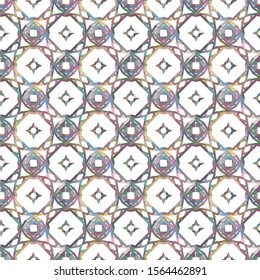 Seamless vector pattern. Background texture in geometric ornamental style.