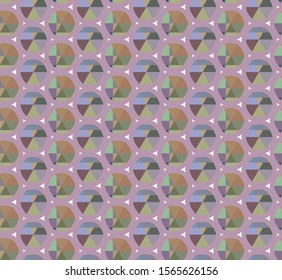 Seamless vector pattern. Background texture in geometric ornamental style.