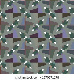 Seamless vector pattern. Background texture in geometric ornamental style.
