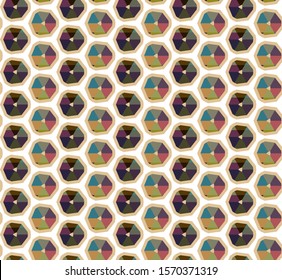 Seamless vector pattern. Background texture in geometric ornamental style.