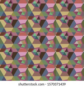 Seamless vector pattern. Background texture in geometric ornamental style.