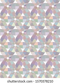 Seamless vector pattern. Background texture in geometric ornamental style.