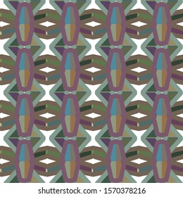 Seamless vector pattern. Background texture in geometric ornamental style.