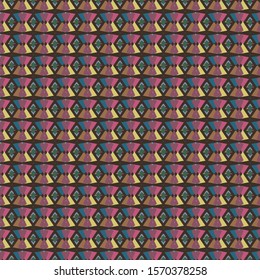 Seamless vector pattern. Background texture in geometric ornamental style.
