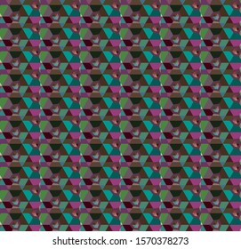 Seamless vector pattern. Background texture in geometric ornamental style.