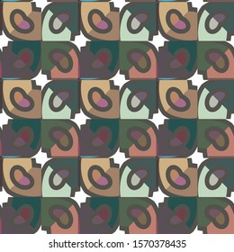Seamless vector pattern. Background texture in geometric ornamental style.