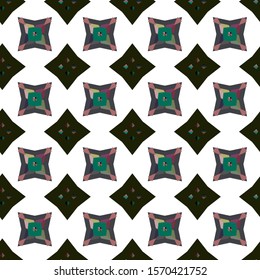 Seamless vector pattern. Background texture in geometric ornamental style.