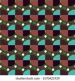 Seamless vector pattern. Background texture in geometric ornamental style.