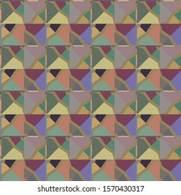 Seamless vector pattern. Background texture in geometric ornamental style.