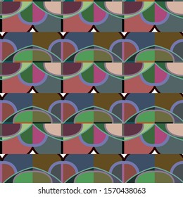 Seamless vector pattern. Background texture in geometric ornamental style.