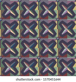 Seamless vector pattern. Background texture in geometric ornamental style.