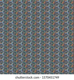 Seamless vector pattern. Background texture in geometric ornamental style.