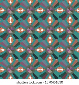 Seamless vector pattern. Background texture in geometric ornamental style.