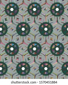 Seamless vector pattern. Background texture in geometric ornamental style.