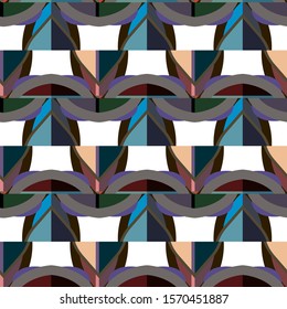 Seamless vector pattern. Background texture in geometric ornamental style.