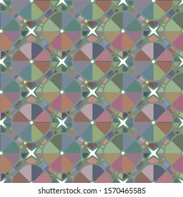 Seamless vector pattern. Background texture in geometric ornamental style.