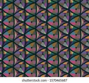 Seamless vector pattern. Background texture in geometric ornamental style.