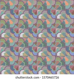 Seamless vector pattern. Background texture in geometric ornamental style.