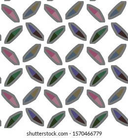 Seamless vector pattern. Background texture in geometric ornamental style.