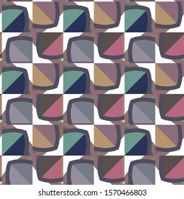 Seamless vector pattern. Background texture in geometric ornamental style.