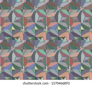 Seamless vector pattern. Background texture in geometric ornamental style.