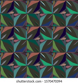 Seamless vector pattern. Background texture in geometric ornamental style.
