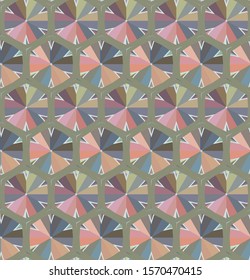 Seamless vector pattern. Background texture in geometric ornamental style.