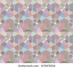 Seamless vector pattern. Background texture in geometric ornamental style.