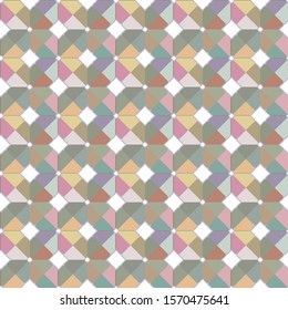 Seamless vector pattern. Background texture in geometric ornamental style.
