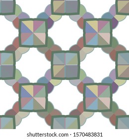 Seamless vector pattern. Background texture in geometric ornamental style.