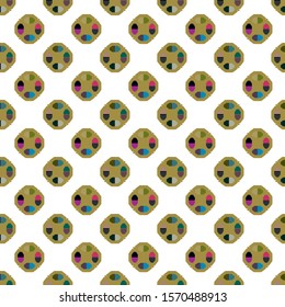 Seamless vector pattern. Background texture in geometric ornamental style.