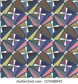 Seamless vector pattern. Background texture in geometric ornamental style.