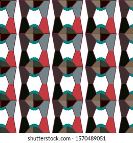 Seamless vector pattern. Background texture in geometric ornamental style.