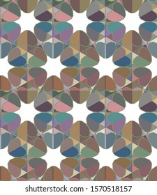 Seamless vector pattern. Background texture in geometric ornamental style.