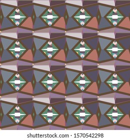 Seamless vector pattern. Background texture in geometric ornamental style.
