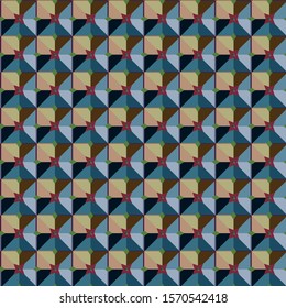Seamless vector pattern. Background texture in geometric ornamental style.