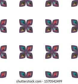 Seamless vector pattern. Background texture in geometric ornamental style.